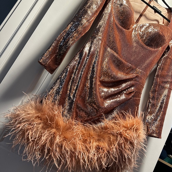 Milly rose gold dress - Picture 9 of 13